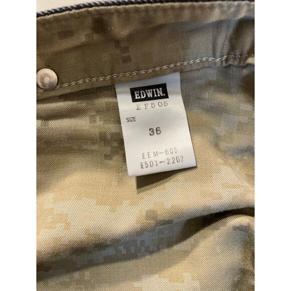 Vtg EDWIN 505 Japanese Denim Jeans Men's W36 L30 Loose Straight Blue Selvedge - Picture 4 of 10